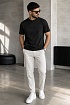 Чёрная футболка Calvin Klein embossed logo