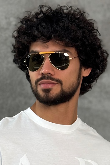 Солнцезащитные очки Ray-Ban Outdorsman - Green / Gold   