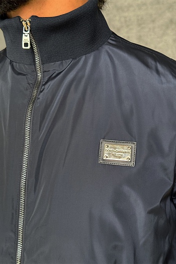 Мужская тёмно-синяя куртка Dolce & Gabbana   