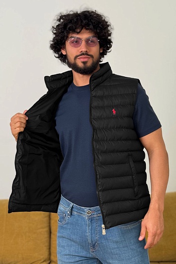 Мужской жилет чёрного цвета Polo Ralph Lauren   