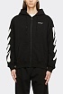 Чёрная оверсайз кофта Off-White Wave diag print