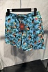 Мужские голубые шорты Etro floral-pattern