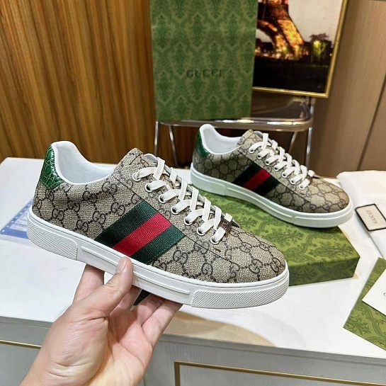 Мужские кроссовки Gucci Ace - Beige