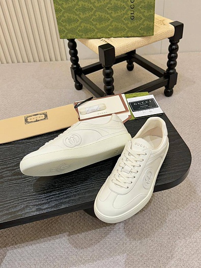 Мужские кроссовки Gucci G75 - White   