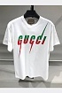 Белая оверсайз футболка Gucci Blade print