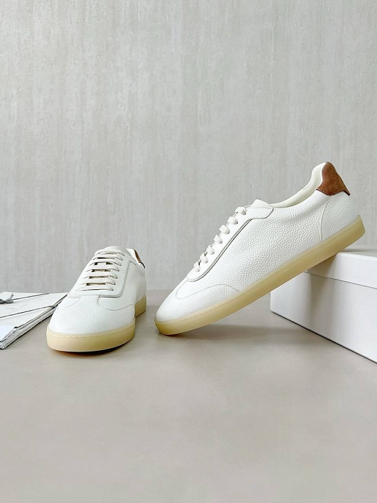 Мужские кожаные кроссовки Brunello Cucinelli Premium