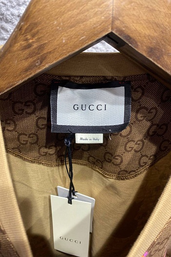 Брендовая оверсайз футболка Gucci Pineapples - Brown   