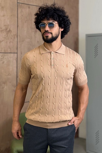 Мужское бежевое поло Роlо Ralрh Lаurеn   