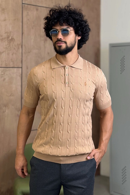 Мужское бежевое поло Роlо Ralрh Lаurеn