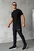 Мужская футболка Yves Saint Laurent logo-embroidered - Black