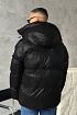 Мужской чёрный пуховик Canada Goose logo-patch
