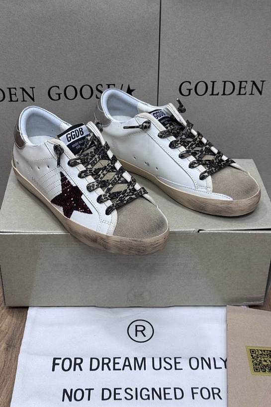 Женские кожаные кроссовки Golden Goose Ball Star premium