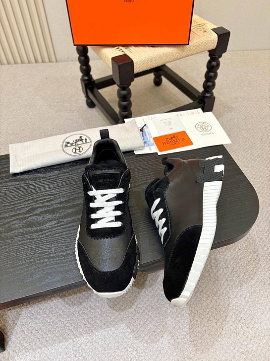 Мужские кроссовки Hermes Bouncing - Black / White