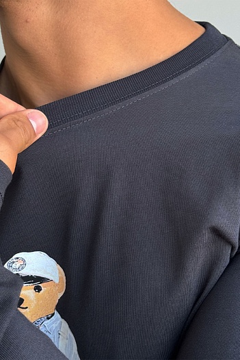 Мужской лонгслив Polo Ralph Lauren "Bear" - Navy   