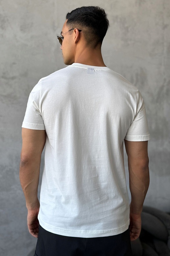 Мужская белая футболка Hugo Boss