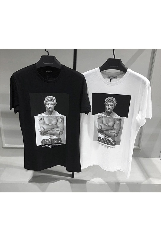 Чёрная мужская футболка Neil Barrett "Heavyweight Hercules"