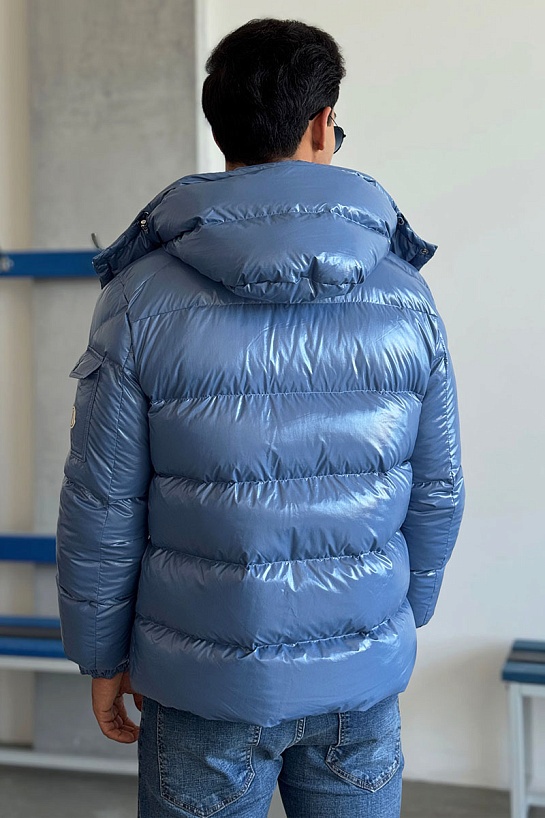 Мужской пуховик Moncler Maya 70 - Blue
