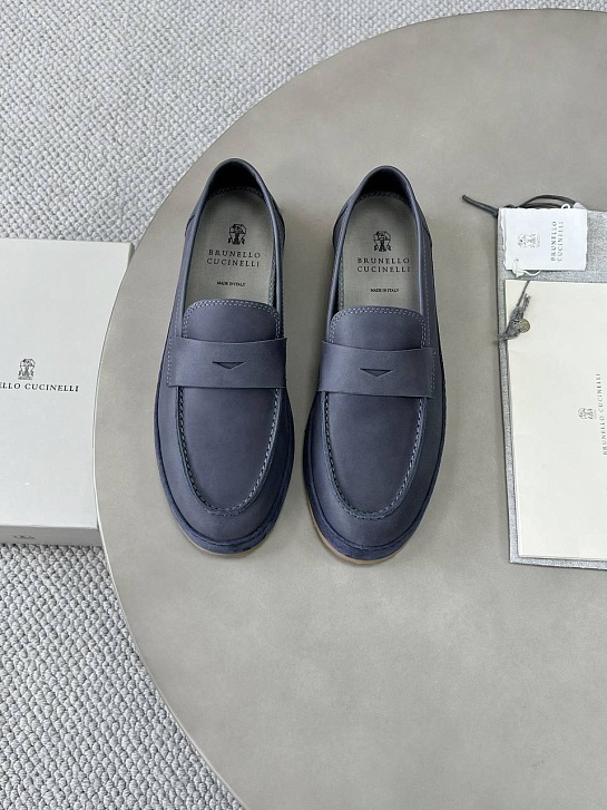 Мужские кожаные лоферы Brunello Cucinelli Premium