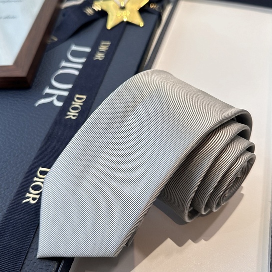 Галстук Dior logo-embroidered premium - Grey