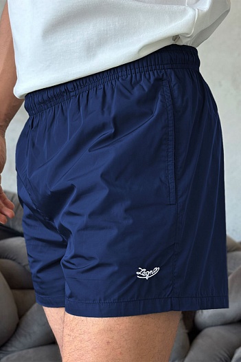 Мужские синие шорты Zegna   
