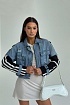 Женская джинсовая куртка синего цвета Balenciaga