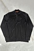 Чёрный джемпер Hugo Boss Zip Neck logo-embroidered