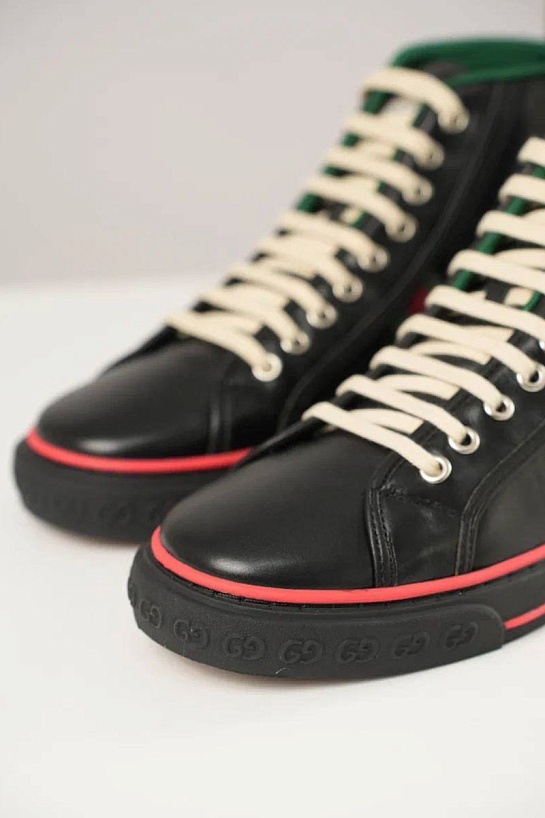 Мужские кроссовки Gucci Tennis 1977 high-top - Black