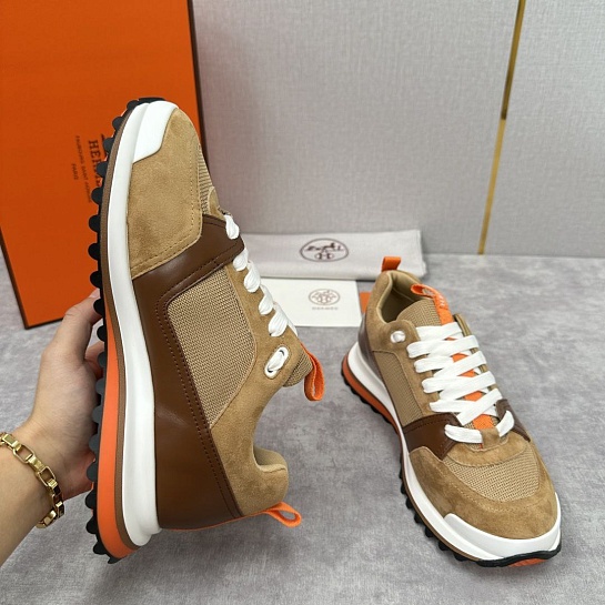 Мужские кроссовки Hermes Leader - Brown