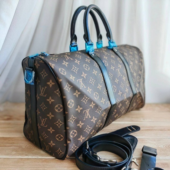 Кожаная дорожная сумка Louis Vuitton Keepall 45x27 см