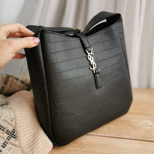 Женская сумка Yves Saint Laurent Le 5 a 7 Supple 28x24 см - Black   
