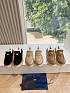 Женские меховые лоферы Prada Suede Premium - Black