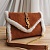 Комбинированная сумка Yves Saint Lauren Envelope Small 23x15 см - Brown