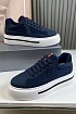 Комбинированные кроссовки Prada logo-stripe - Navy