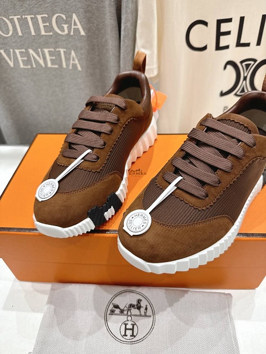 Женские кроссовки Hermes Bouncing  premium - Brown