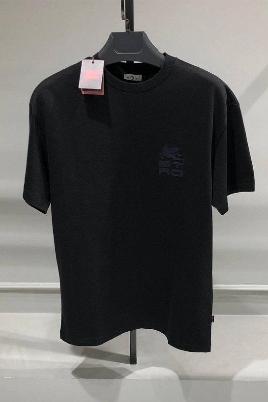 Футболка чёрного цвета Etro Pegasus