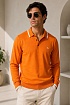 Поло с длинным рукавом Etro Pegaso logo - Orange
