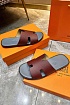 Кожаные шлёпанцы Hermes Izmir - Red