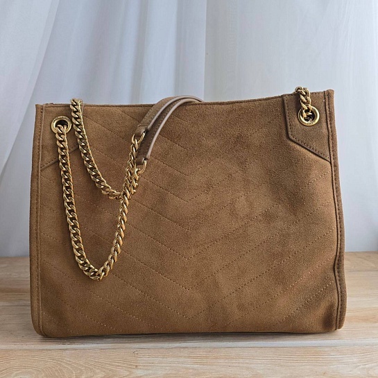 Замшевая сумка Yves Saint Laurent 32x25 см