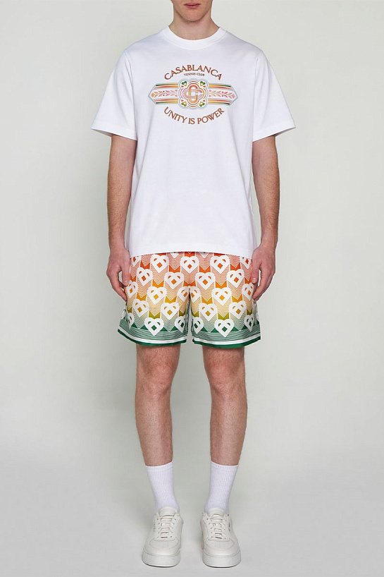 Футболка белого цвета Casablanca unity is power