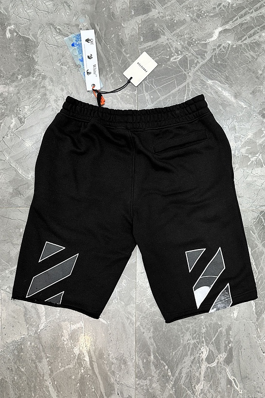 Мужские чёрные шорты Off-White Caravaggio Arrows
