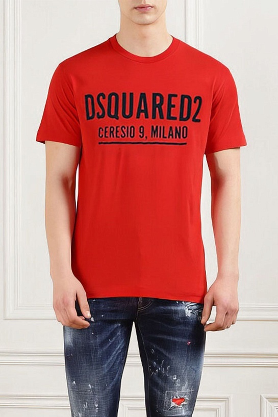 Мужская красная футболка Dsquared2 Ceresio 9
