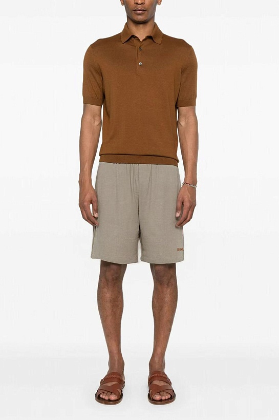Шорты бежевого цвета Zegna premium