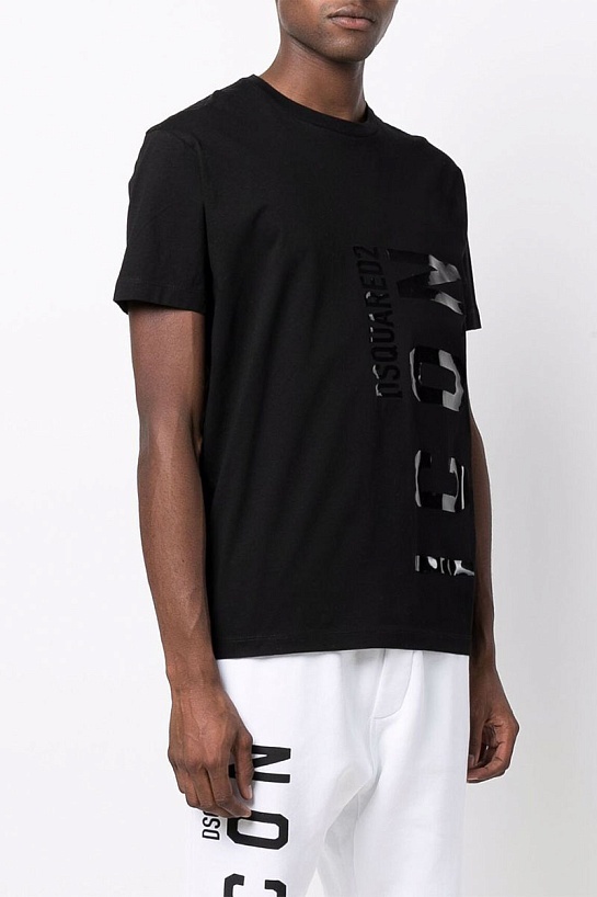 Мужская футболка Dsquared2 "ICON" - Black