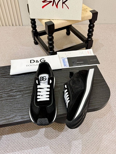 Мужские кроссовки Dolce & Gabbana Cushion - Black   