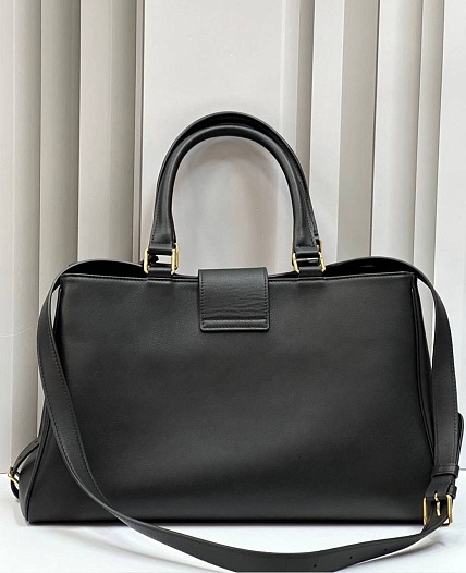 Женская сумка Celine Appoline Medium Premium 37.5x22x16 см - Black   