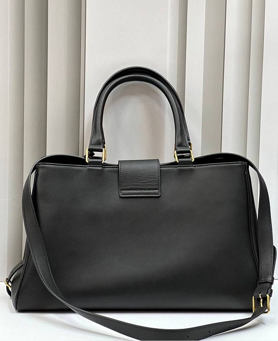 Женская сумка Celine Appoline Medium Premium 37.5x22x16 см - Black
