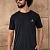 Мужская чёрная футболка Loro Piana logo-embroidered
