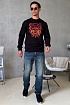 Чёрный мужской свитшот Kenzo Tiger Head embroidered