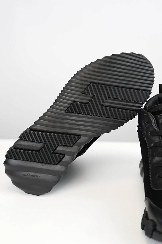 Кроссовки с мехом Hermes Bouncing high-top - Black