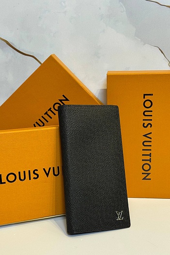 Кожаный бумажник Louis Vuitton Brazza premium 10x19x2 см   